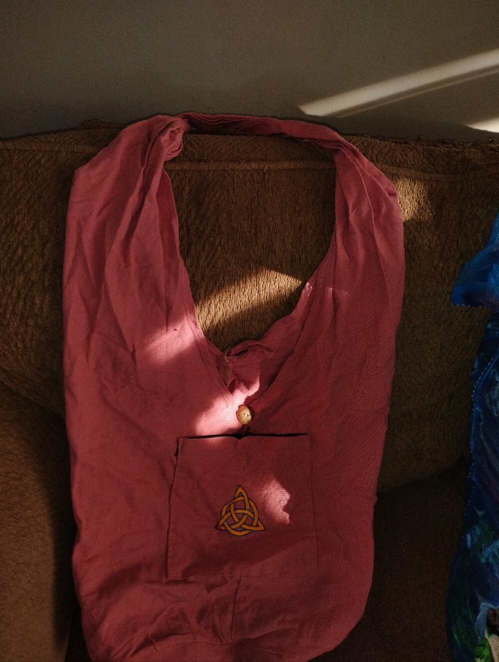 Rose Pink Celtic Knot Hobo Shoulder Bag
